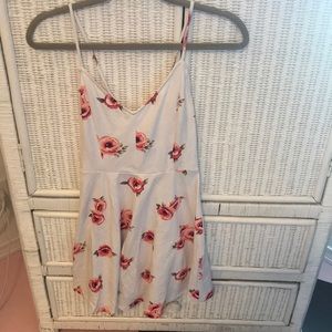 Short White Floral Dress